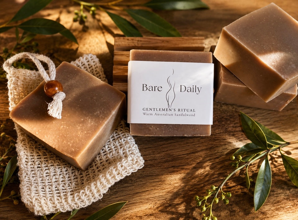 Gentlemen’s Sandalwood (Chunky 5.5 oz Size Bar) — Premium Long-Lasting Goat Milk Soap