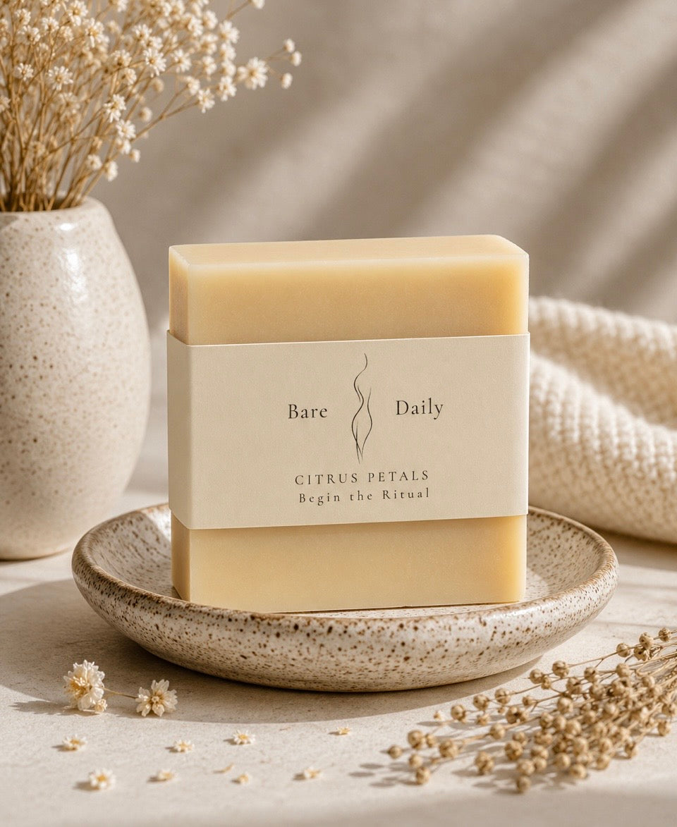 Citrus Petals Lard & Goat Milk Soap | Clean Floral Citrus Lard Bar Soap