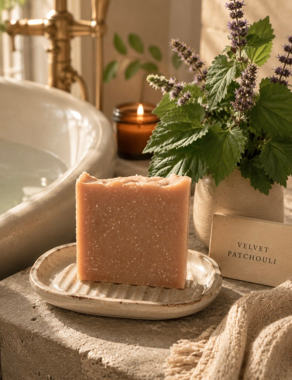 Velvet Patchouli Heritage Soap | Traditional Lard Soap with Goat Milk & Honey