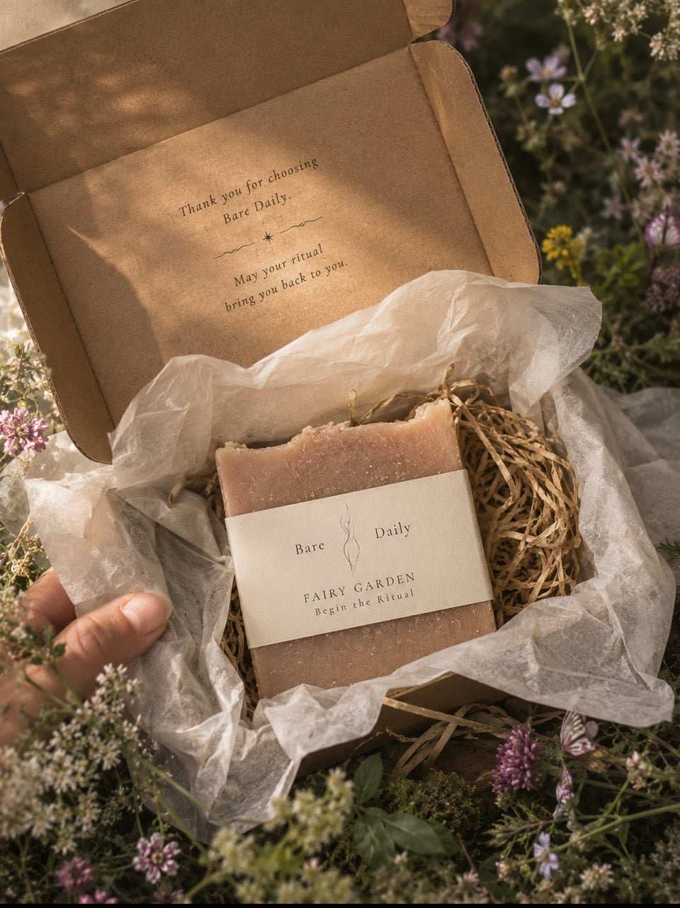 Fairy Garden Lard & Goat Milk Soap | Floral & Sweet Apple Lard Bar Soap