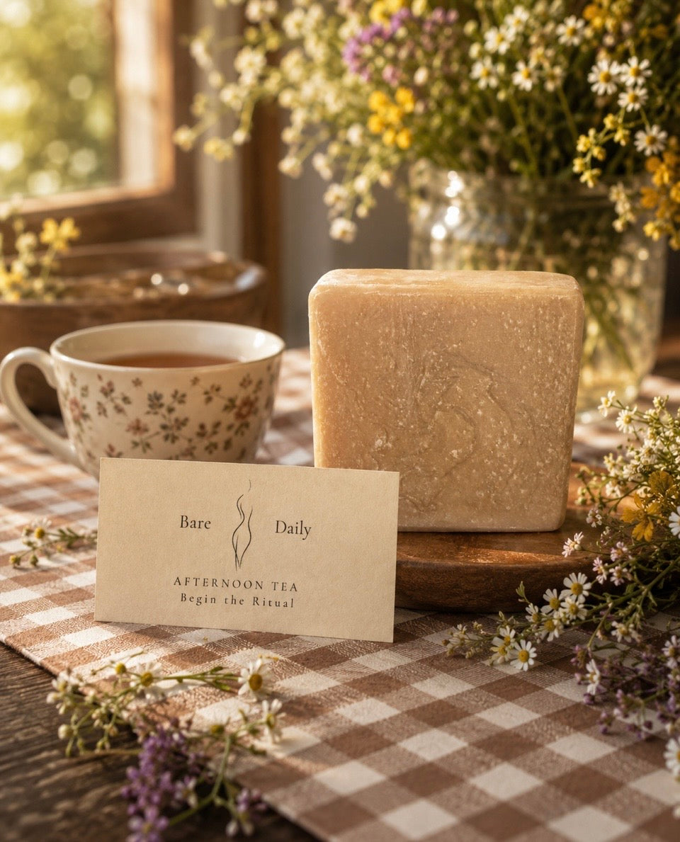 Afternoon Tea Lard & Goat Milk Soap | Refined Black Tea & Bergamot Lard Bar Soap