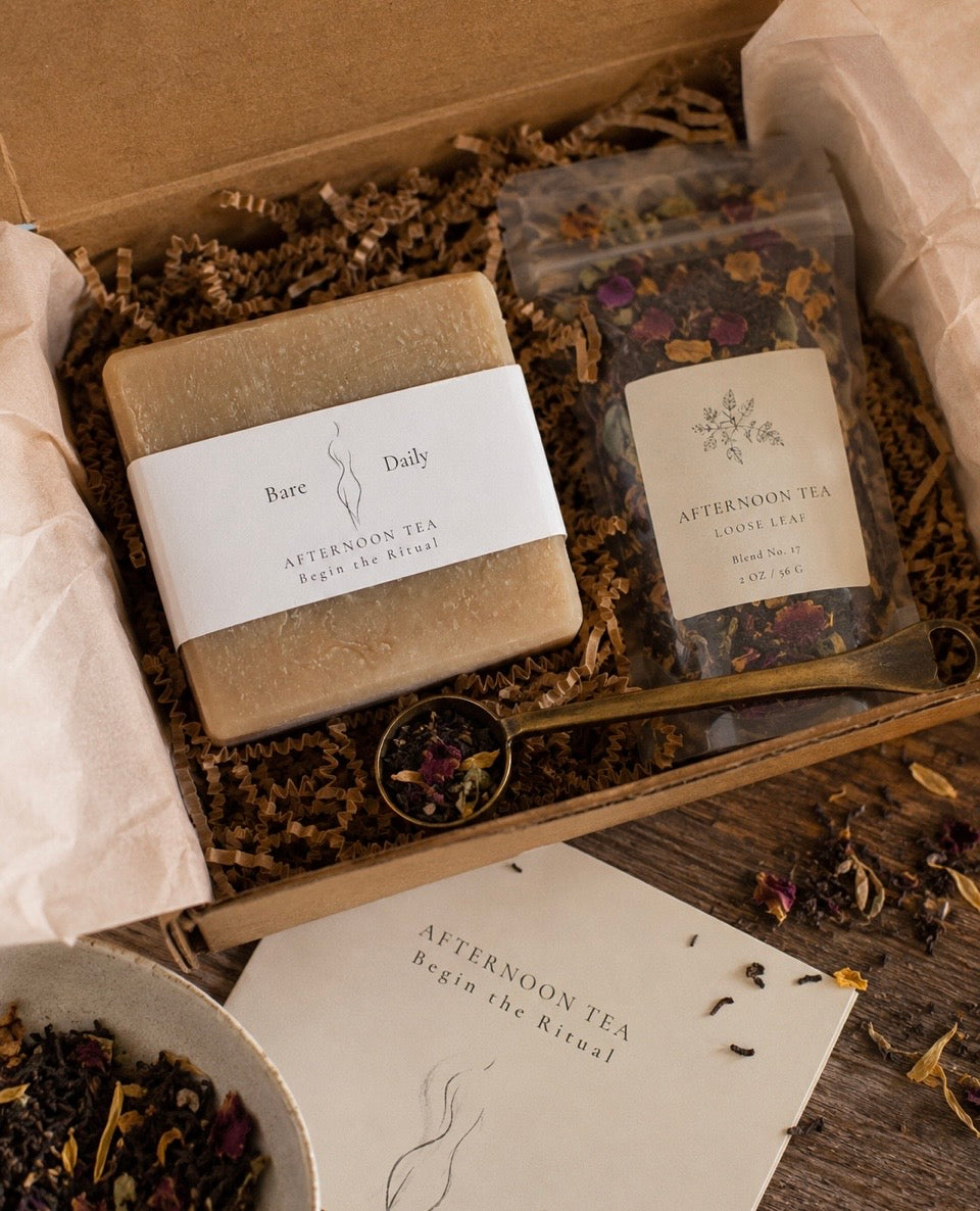 Afternoon Tea Lard & Goat Milk Soap | Refined Black Tea & Bergamot Lard Bar Soap