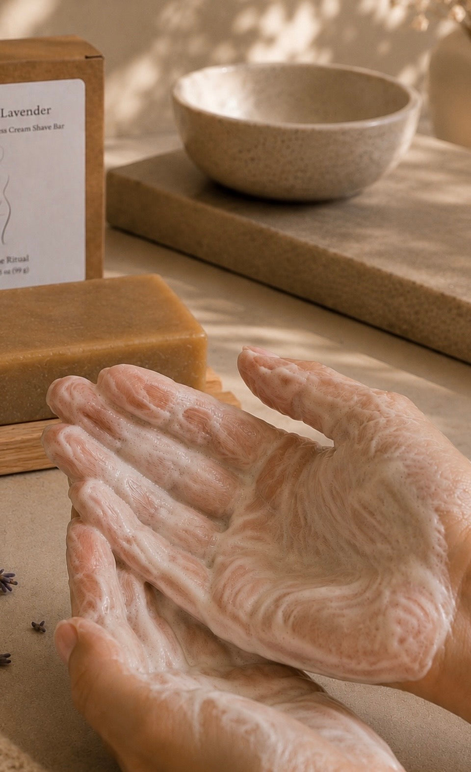 Bulgarian Lavender & Litsea Luxury Shaving Bar
