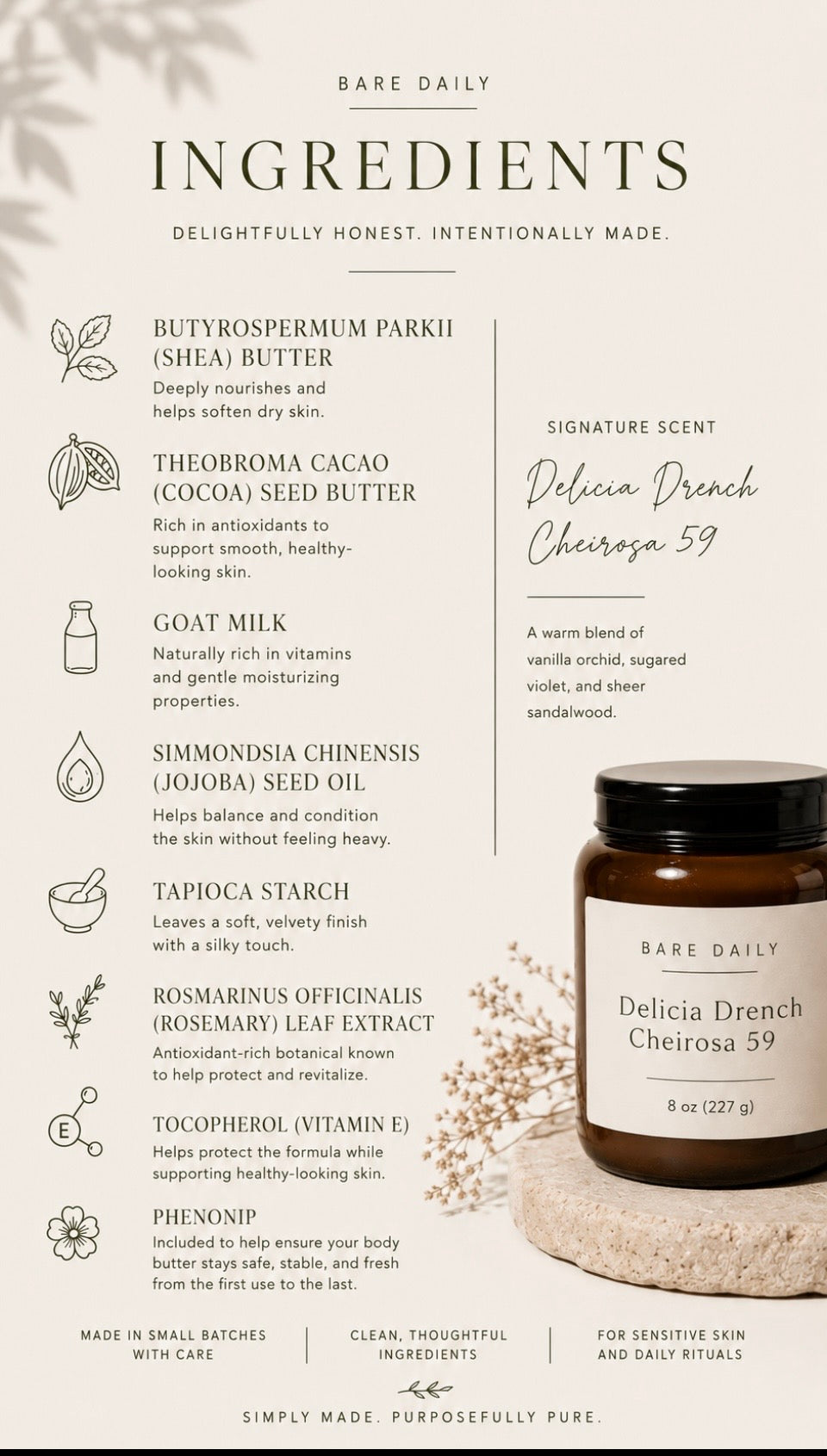 Vanilla Orchid & Velvet Plum Whipped Goat Milk Body Butter Balm