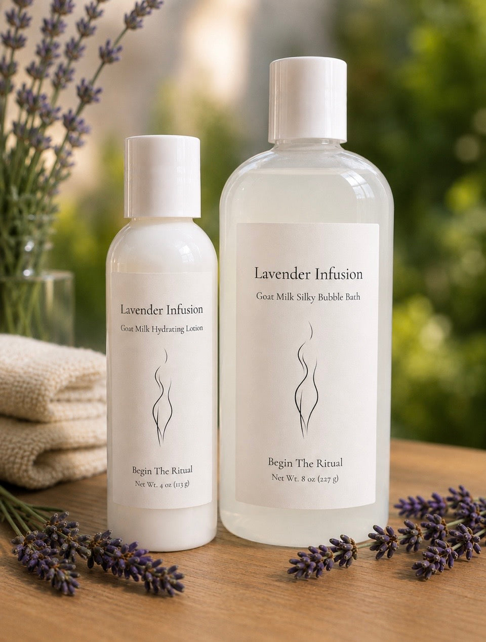 Lavender Infusion Silky Bubble Bath & Hydrating Daytime Lotion Set