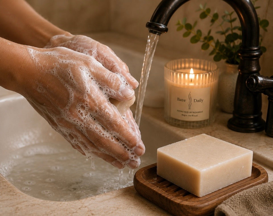 Honey Bergamot Heritage Soap | Traditional Lard Soap with Goat Milk & Honey