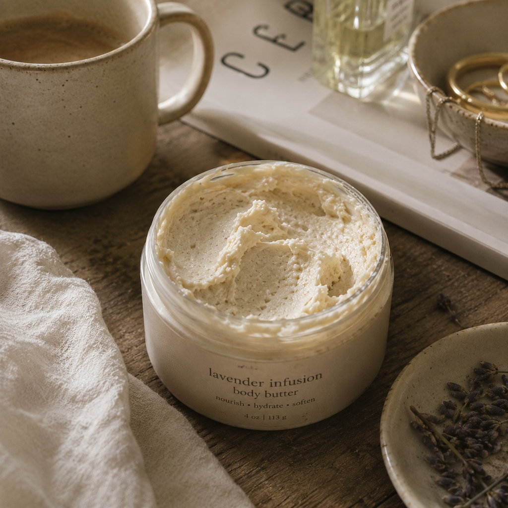 Bare Daily Lavender Infusion Whipped Body Butter — Goat Milk, Shea, Cocoa & Mango Butters