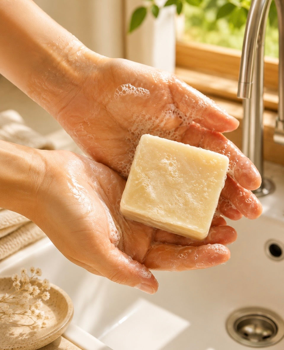 Pure Origin Unscented Bar — (Chunky 5.5 oz Size Bar) — Premium Long-Lasting Goat Milk Soap