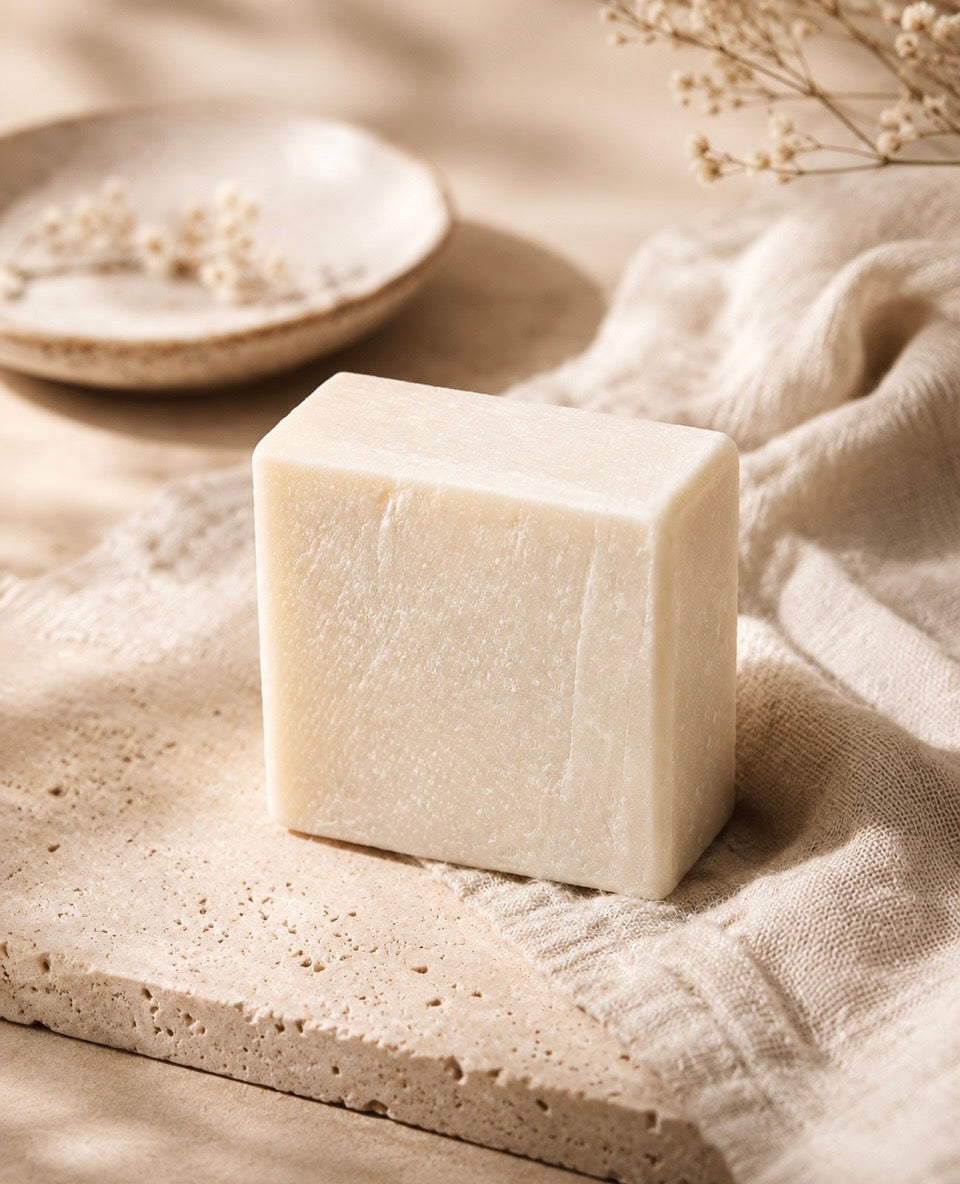 Pure Origin Unscented Bar — (Chunky 5.5 oz Size Bar) — Premium Long-Lasting Goat Milk Soap