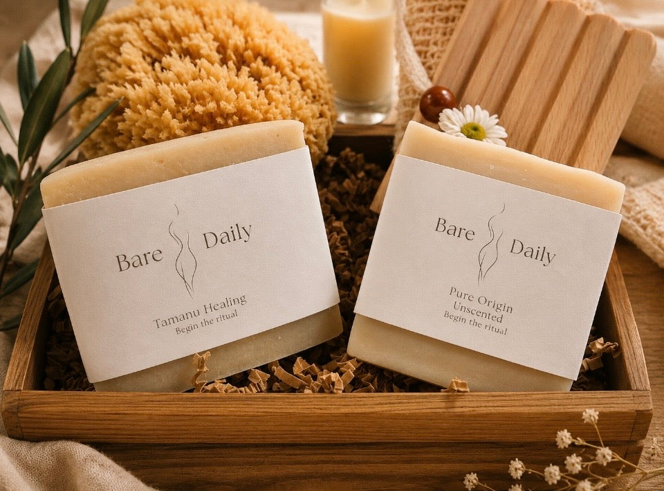 Pure Origin Unscented Bar — (Chunky 5.5 oz Size Bar) — Premium Long-Lasting Goat Milk Soap